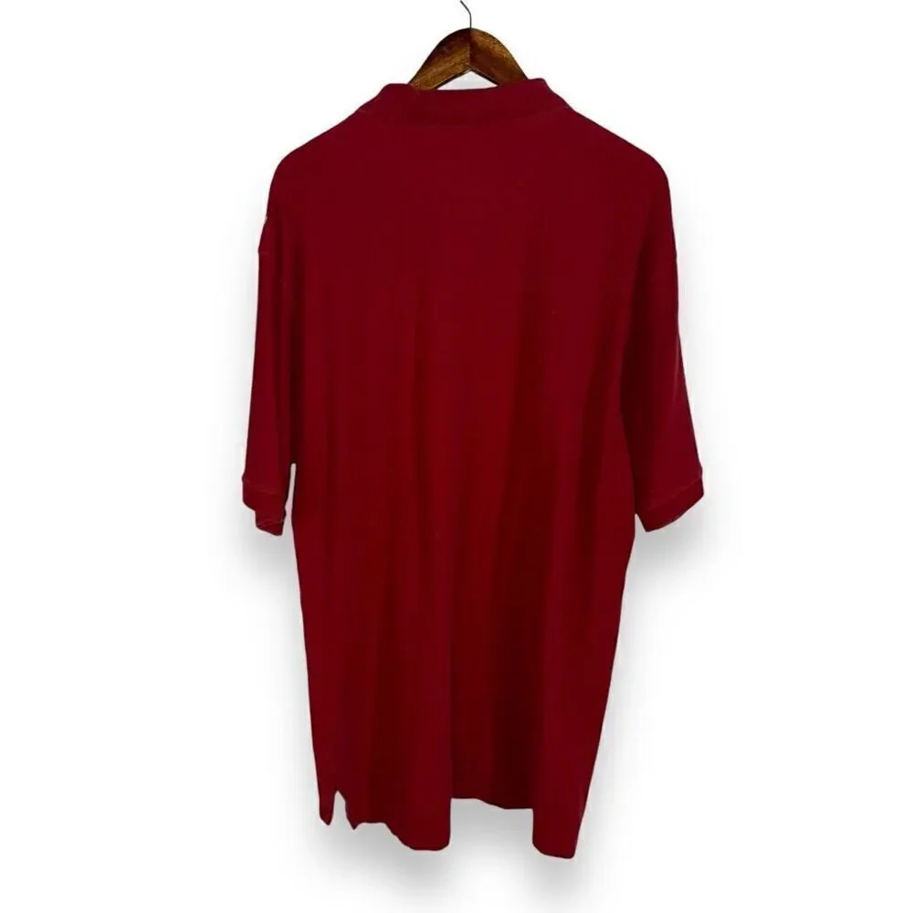 90s Chaps Ralph Lauren Ralph Red Pique Polo Shirt Size 2XLT